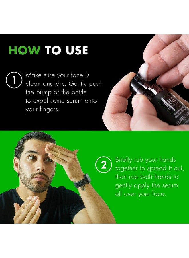 Tiege Hanley Anti-Aging Face Serum, SUPER SERUM (1-Pack) - Skin Tightening Facial Serum for Men - Mens Serum For Face with Sodium Hyaluronate & Retinyl Palmitate for Smoother & Tighter Skin, 0.5 Fl Oz - Image 5