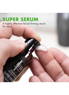 tiege hanley Tiege Hanley Anti-Aging Face Serum, SUPER SERUM (1-Pack) - Skin Tightening Facial Serum for Men - Mens Serum For Face with Sodium Hyaluronate & Retinyl Palmitate for Smoother & Tighter Skin, 0.5 Fl Oz  - Image 2