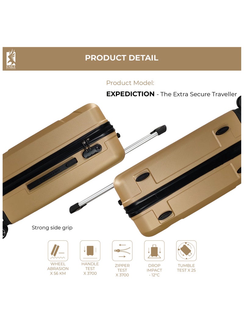 Eagle Express EXPEDITION ABS HARD TROLLEY 28 Inch GOLD - Image 3