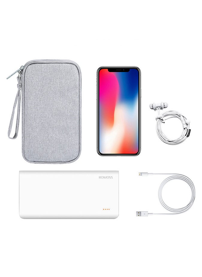 2-In-1 Power Bank And Data Cable Storage Bag