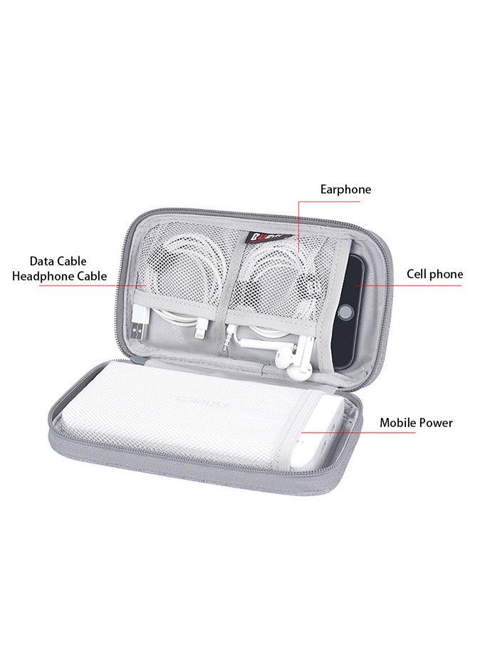 2-In-1 Power Bank And Data Cable Storage Bag