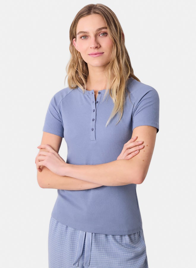 women'secret Cotton Short Sleeve Top - Image 1