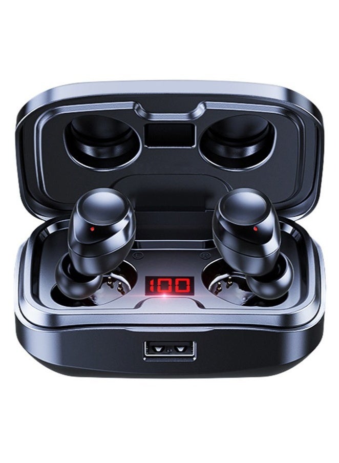 True Wireless Earbuds, HiFi Stereo Ear Buds, Bluetooth 5.4 Ultra-fast Connection In-Ear Earphone with Magnetic 2000mAh Charging Case,Type-c Cltra-fast Charging In-ear Music Headset Built in Mic for Clear Voice Call, Active Noise Cancellation Headphone,Waterproof and Anti-sweat,Black  - Image 1