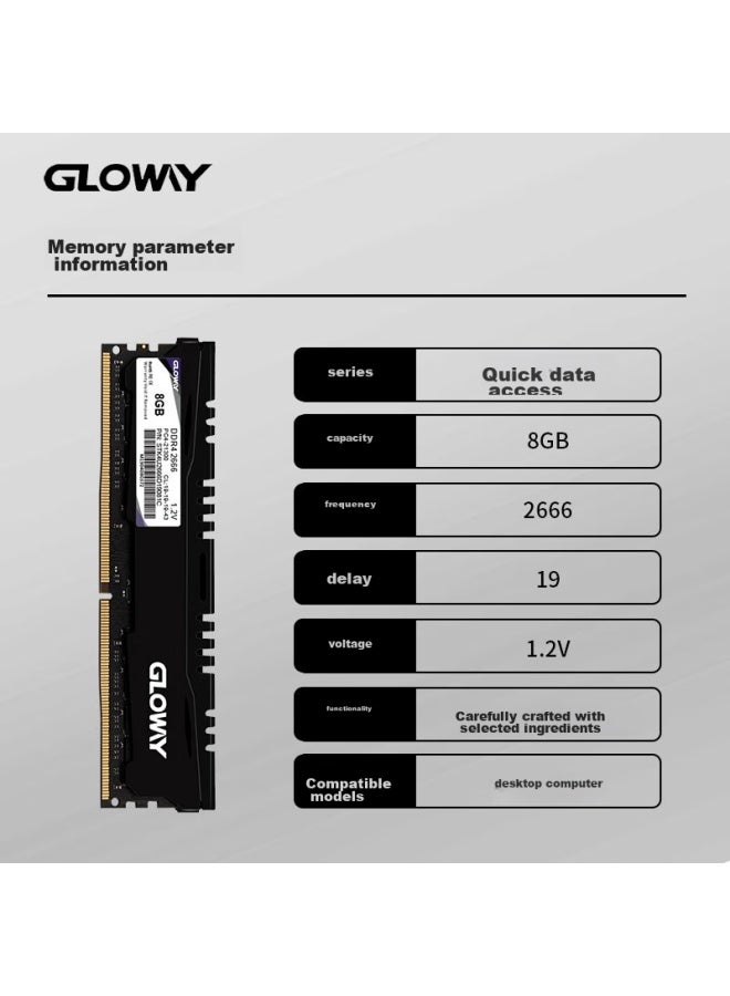 Gloway 8gb Ddr4 2666 Desktop Memory Module, Hanjiang Series - Image 4