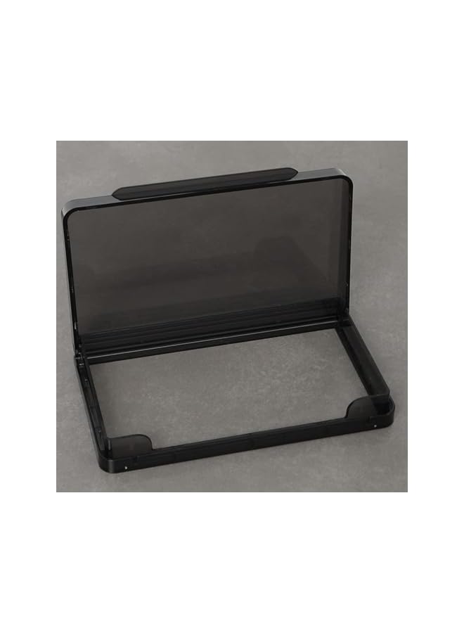 PROMASS Wall Switch Socket Face Plate Panel Box Waterproof Socket Outlet Cover Double Positions Adhesive Wall Switch Protector Cover for Home Bathroom（2pcs Black） - Image 4