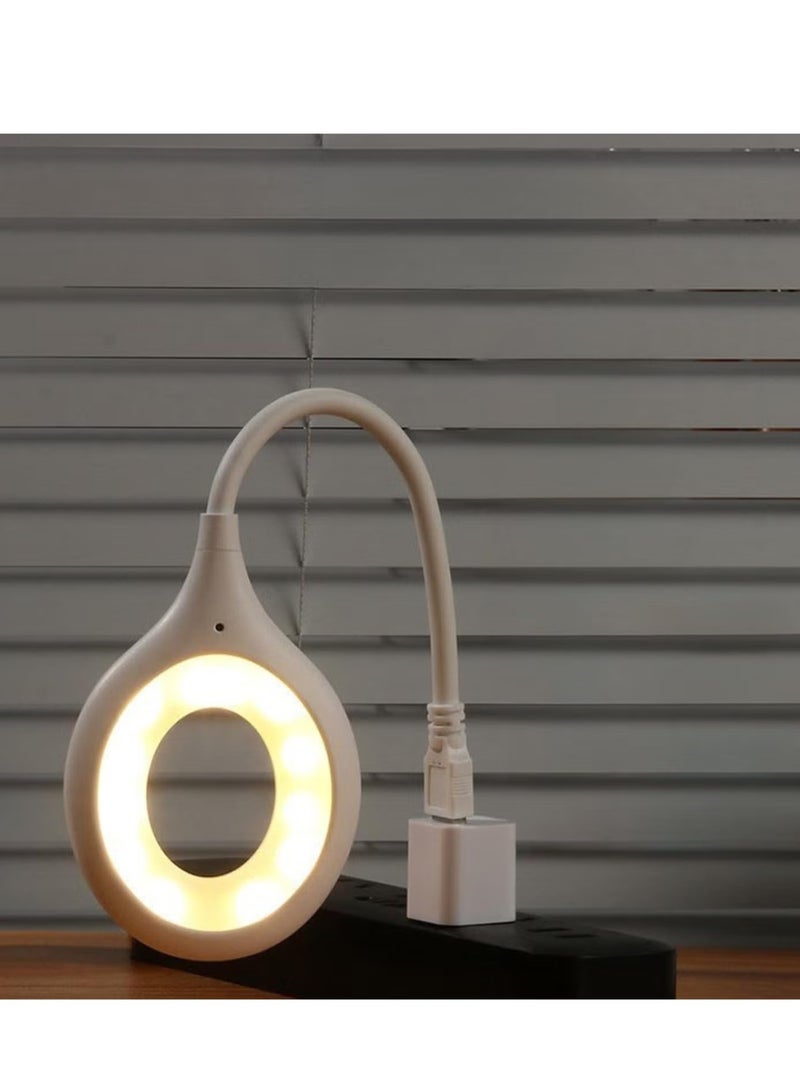 Raxoom Voice Control USB Light for Laptop, Sound Activated 24 LED Night Lights for Bedroom, Lightweight Small LED Reading Light Lamp with Flexible Gooseneck for Power Bank Computer - Image 1