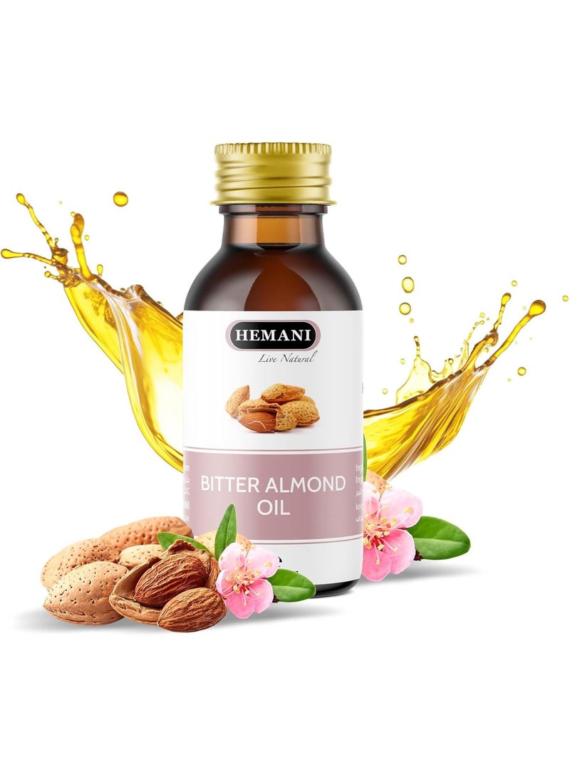 Hemani 100% Pure Bitter Almond Oil 30ml | Natural Hair & Skin Oil | Softens, Moisturizes & Protects - Image 2