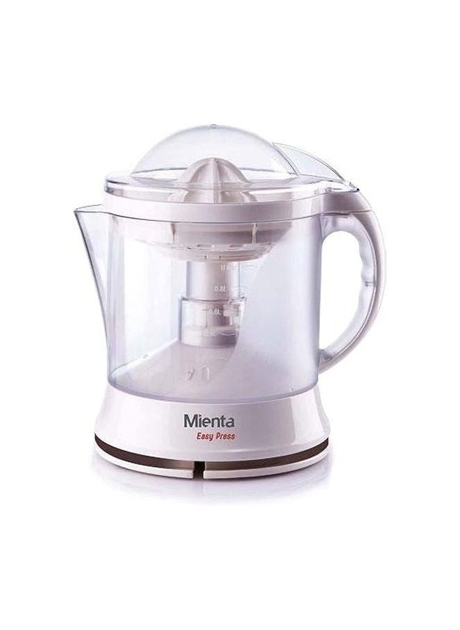 Mienta - Mienta Orange Juicer 40W Capacity 1L 2 directional rotation for perfect juice extraction 2 cones for different types of citrus fruits Adjustable filter 2 years warranty White color - Image 1