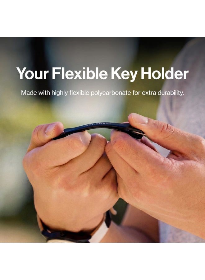KeySmart Flex - Compact Key Holder and Keychain Organizer (up to 8 Keys, Black) - Image 3