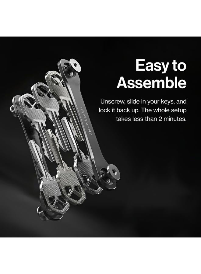KeySmart Flex - Compact Key Holder and Keychain Organizer (up to 8 Keys, Black) - Image 5