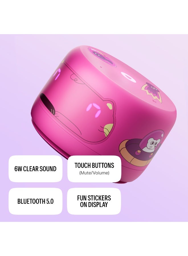 Yasmina Smart Speaker With Human-Like AI Assistant | Use Your Voice To play Music, Learn, Set Up Reminders, Alarms And Updates via Bluetooth Or Wi-Fi (Speaks Arabic, English) | Size Lite Pink - Image 5