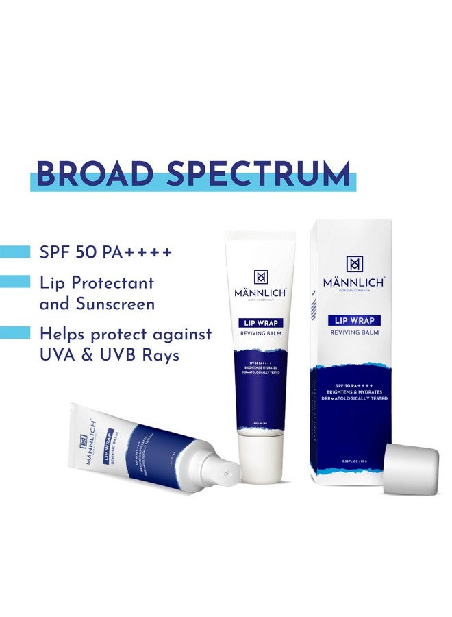Mannlich بلسم شفاه مانليخ للرجال (10 جرام) للعناية بالشفاه مع حماية SPF 50 PA++++ - تفتيح الشفاه للشفاه الجافة والمتشققة - يرطب، ترطيب طويل الأمد مع 2% حمض كوجيك و1% حمض الهيالورونيك - Image 5