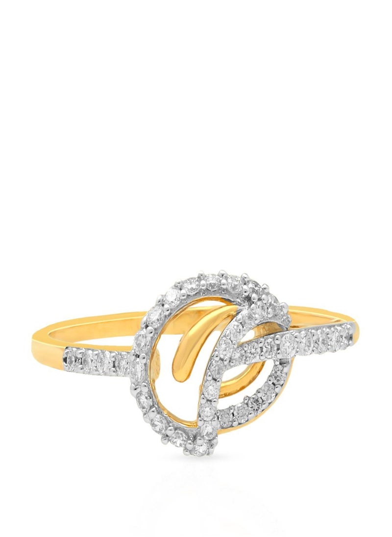 Malabar Gold and Diamonds - Malabar Gold and Diamonds 18 Carat 750 Purity Diamond Ring MNAAFD037RN1YVVSVS-GH10 - Image 1