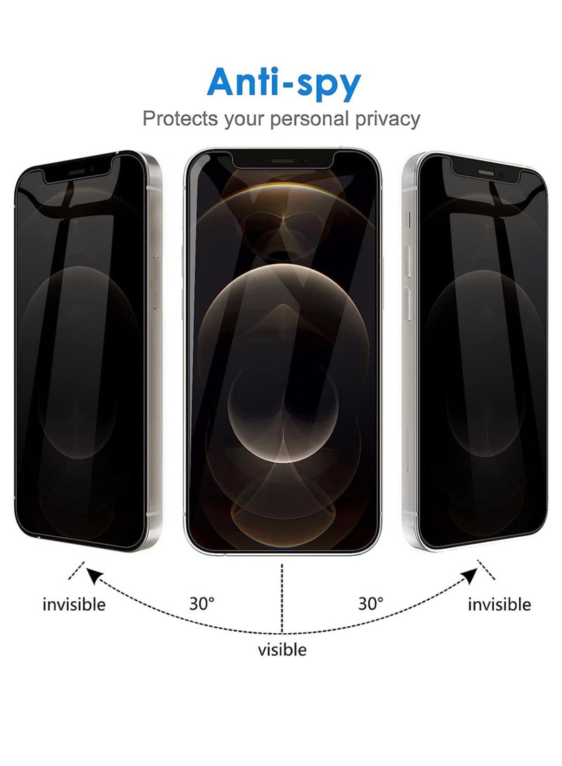 ELTRAZONE (2 Pack) for iPhone 11 PRO Privacy Tempered Glass Screen Protector Anti-Scratch with Back Camera glass Alignment Frame Bubble Free Scratch Resistant - Image 5