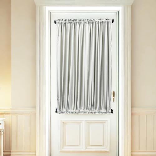 JAZBREY 18-31.5 inches Adjustable Magnetic Curtain Rod for Metal Door, Magnetic Towel Bar Holder for Kitchen Refrigerator, Magnet Flip Calendar Chart Rod for Whiteboard, Black, 1 Pack - Image 2