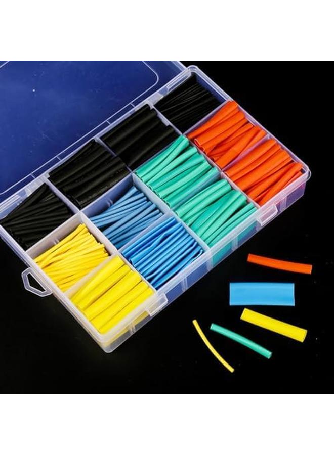 ECVV 580Pcs Premium Heat Shrink Tubing Set 6 Colors 11 Sizes Assorted Sleeving Tube Wrap Cable Wire Kit For Diy Projects - Image 2