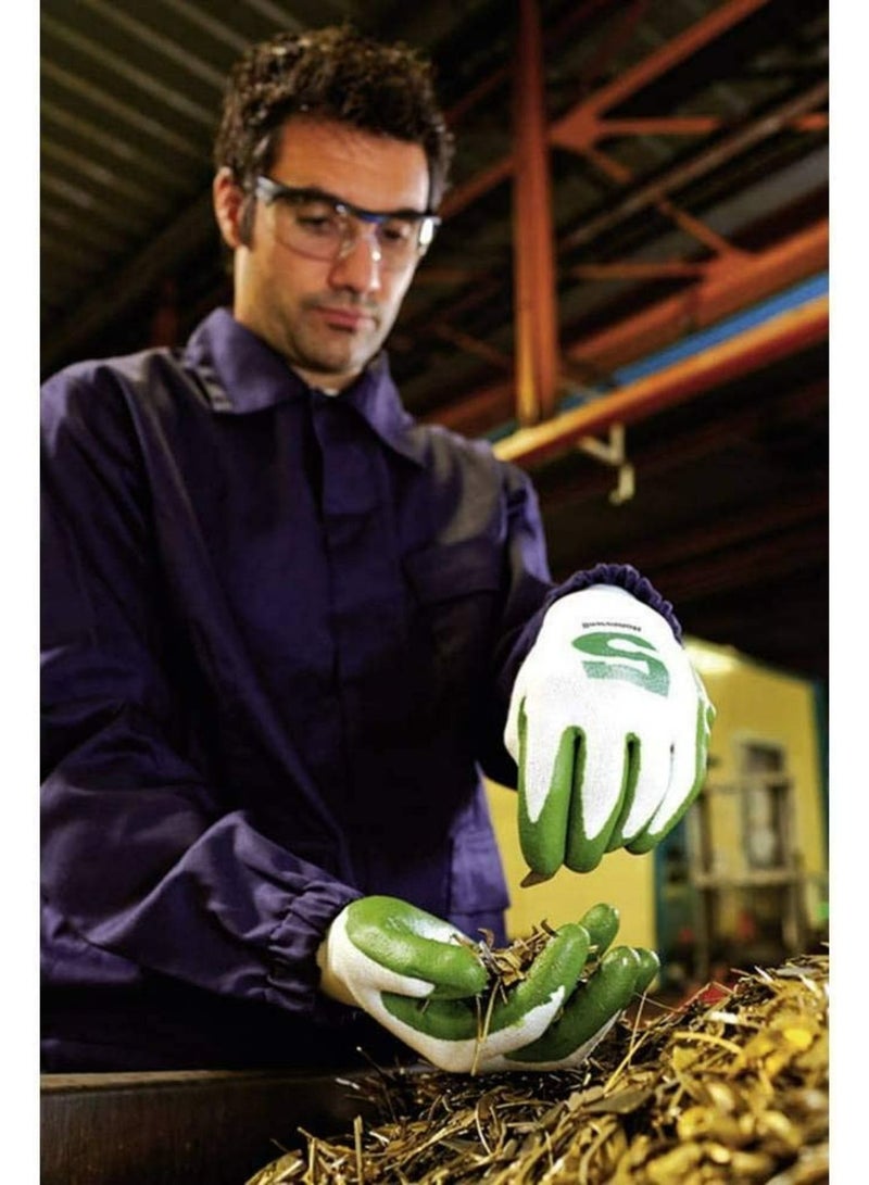 Honeywell Honeywell 2332545 10 Cut-Resistant Safety Glove Check And Go Green PU 5 Dyneema Polyamide and Fibre Composite Dimension  - Image 3