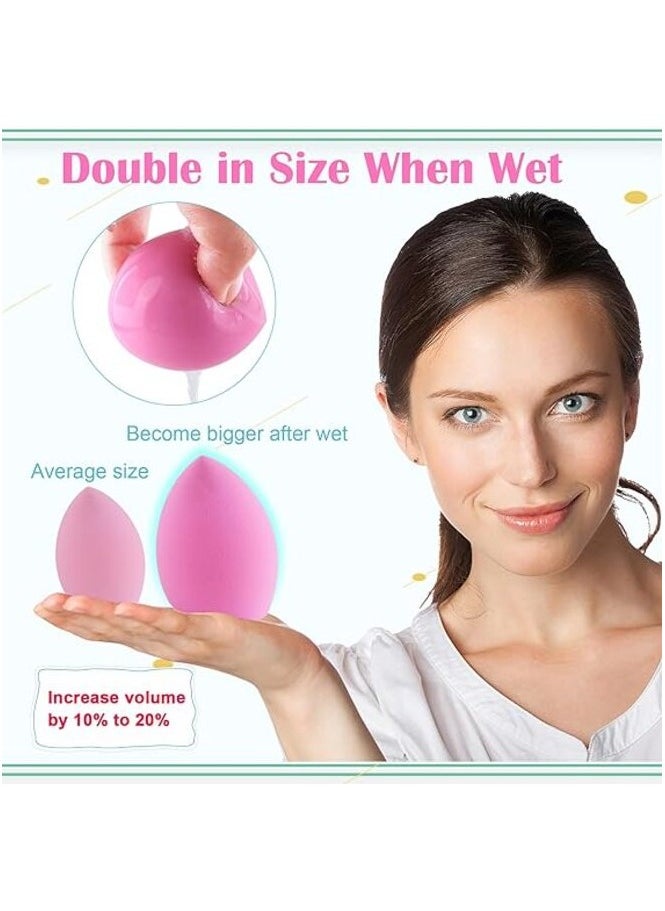 MIRFA 6 Pieces Multicolored Flawless Blending Make Up and Foundation Beauty Sponges Set  - Image 5