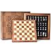 AMEROUS Wooden Chess Board Set with Pieces Storage for Adults Kids 125 Inch Chess Set with Metal Pieces Unique Chess Game for Tournament Professional Beginner - Image 3