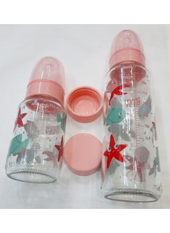 HEREVIN Baby Glass Bottle Set 250ML and 125ml  - Image 2