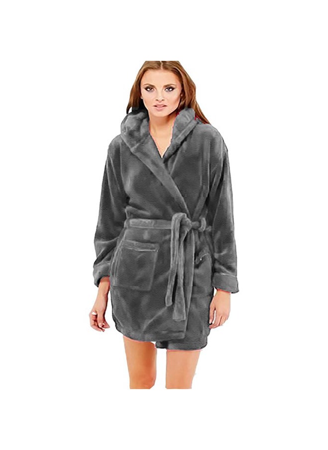 Fashion Group - Women's short velvet robe - Image 1
