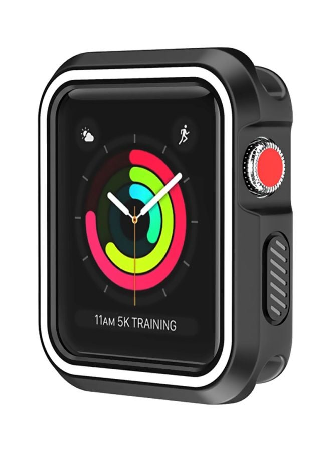 Voberry Rugged Armor Bumper Protective Case Cover For Apple Watch Series 1/2/3 42mm Black/White - Image 5