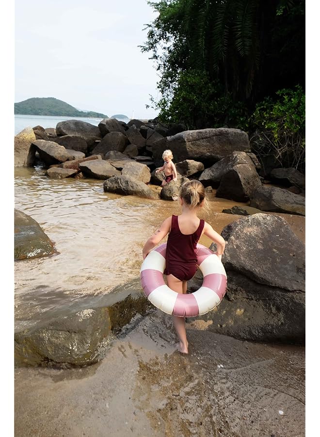 Petites Pommes Olivia Swim Ring 45 Cm Diameter Dark Rose - Image 2