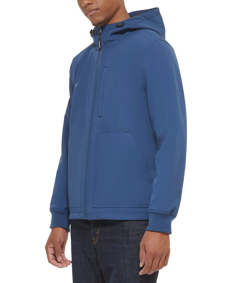 Levi's Men's Water-Resistant Softshell Active Hoodie, Blue, Small - Image 3