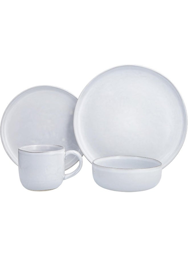 Fortessa Nosse with Fortessa Svelte Stoneware 16 Piece Dinnerware Set Service for 4 Stone - Image 1