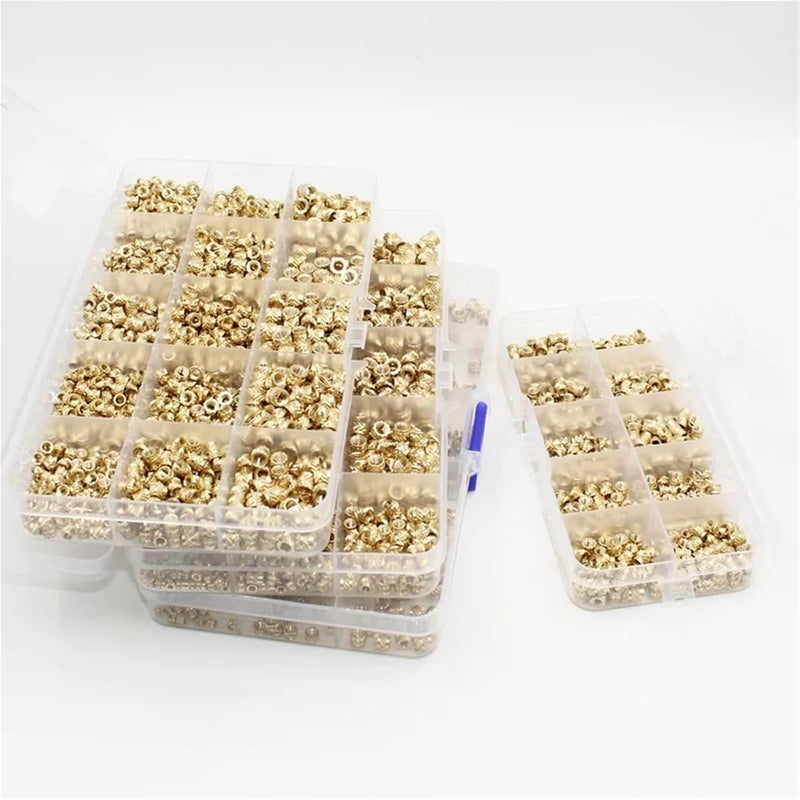 Versatile Hot Melt Brass Heat Insert Nut Iron Tip Embedded Heating Knurled Inserts Nuts 3D Printer Notebook(710pcs M3M4) - Image 4