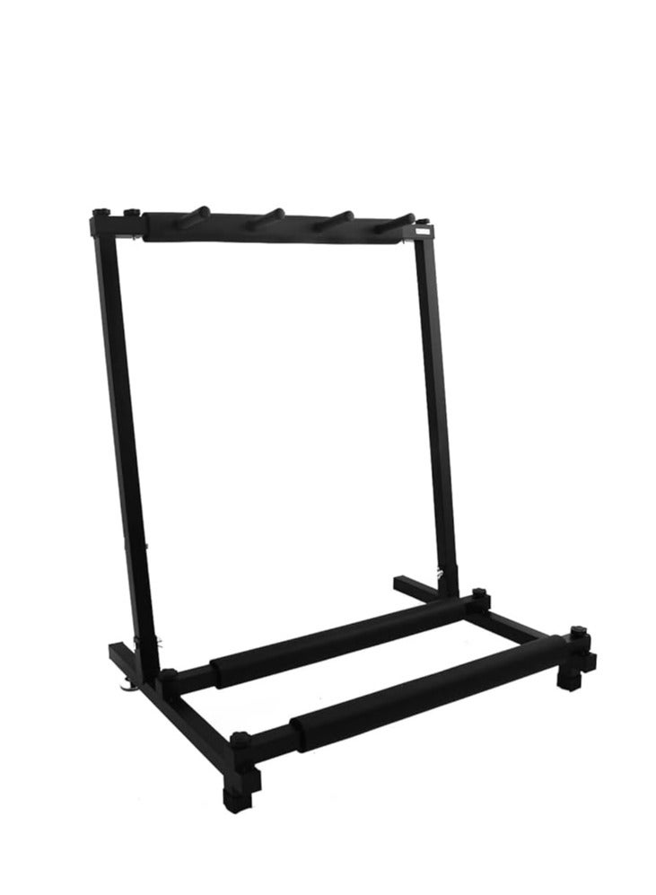 Generic 3-Way Guitar Stand Multistand Guitar Tripod Multiple Guitar Holder, Foldable with Wheels, Guitar Stand, Multi-Guitar Rack for Acoustic Guitar, Classical Guitar, Acoustic Bass, Electric Guitar, - Image 1