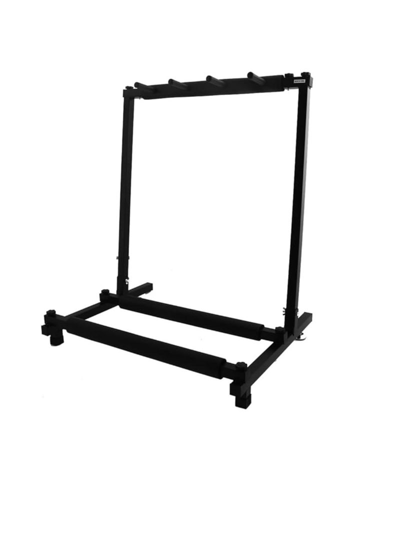 Generic 3-Way Guitar Stand Multistand Guitar Tripod Multiple Guitar Holder, Foldable with Wheels, Guitar Stand, Multi-Guitar Rack for Acoustic Guitar, Classical Guitar, Acoustic Bass, Electric Guitar, - Image 4