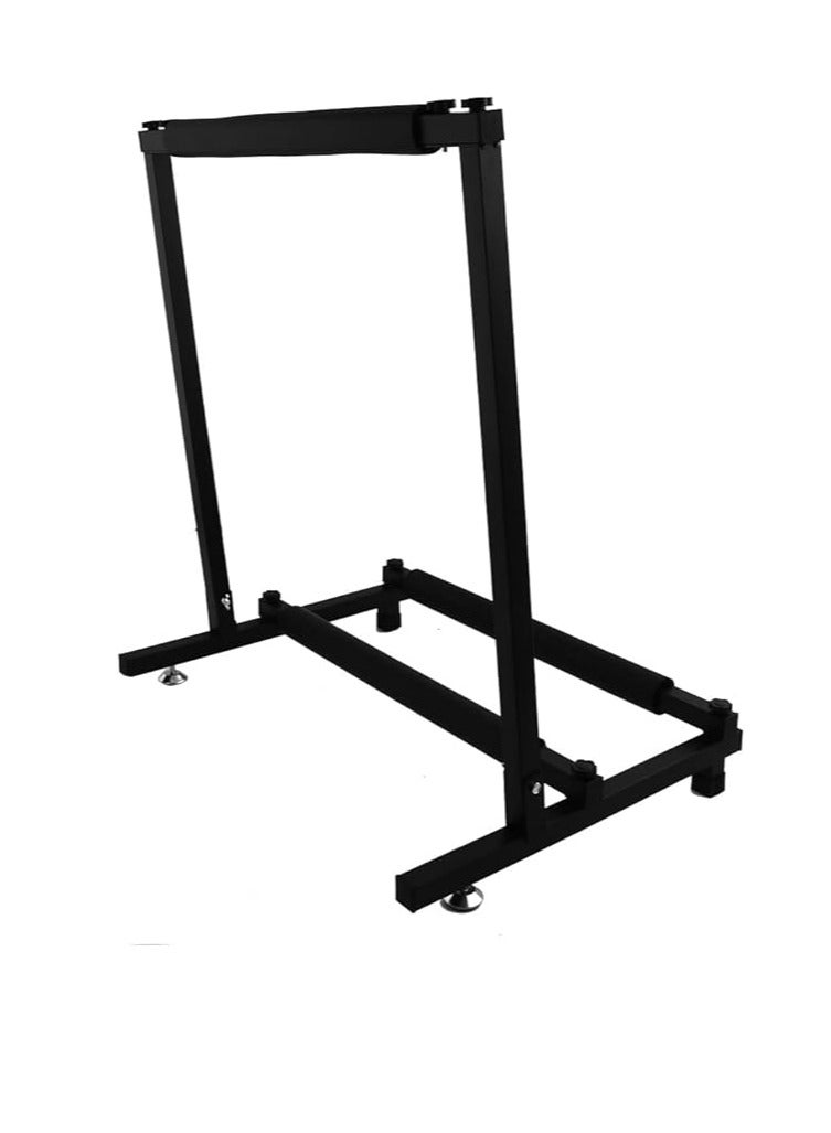 Generic 3-Way Guitar Stand Multistand Guitar Tripod Multiple Guitar Holder, Foldable with Wheels, Guitar Stand, Multi-Guitar Rack for Acoustic Guitar, Classical Guitar, Acoustic Bass, Electric Guitar, - Image 5