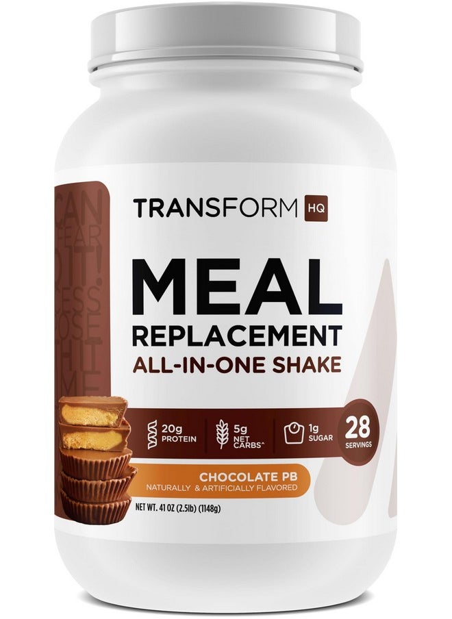 TransformHQ TransformHQ Meal Replacement Shake Powder 28 Servings (Chocolate Peanut Butter) - Gluten Free, Non-GMO  - Image 1