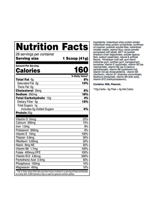 TransformHQ TransformHQ Meal Replacement Shake Powder 28 Servings (Chocolate Peanut Butter) - Gluten Free, Non-GMO  - Image 2