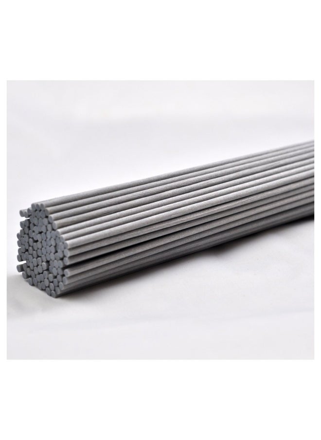 100 X Replacement Fibre Diffuser Sticks For Fragrance Aroma 20 Cm X 3 Mm Grey