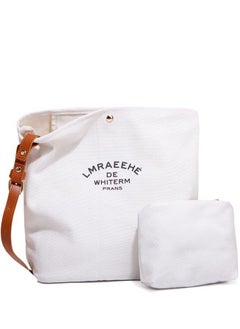 Generic Handbag Canvas Tote Bag Womens Big Capacity Casual Shoulder Crossbody Bag Ladies Large Cotton Tote Handbag for Travel and Daily Use  - Image 1