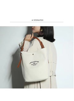 Generic Handbag Canvas Tote Bag Womens Big Capacity Casual Shoulder Crossbody Bag Ladies Large Cotton Tote Handbag for Travel and Daily Use  - Image 2
