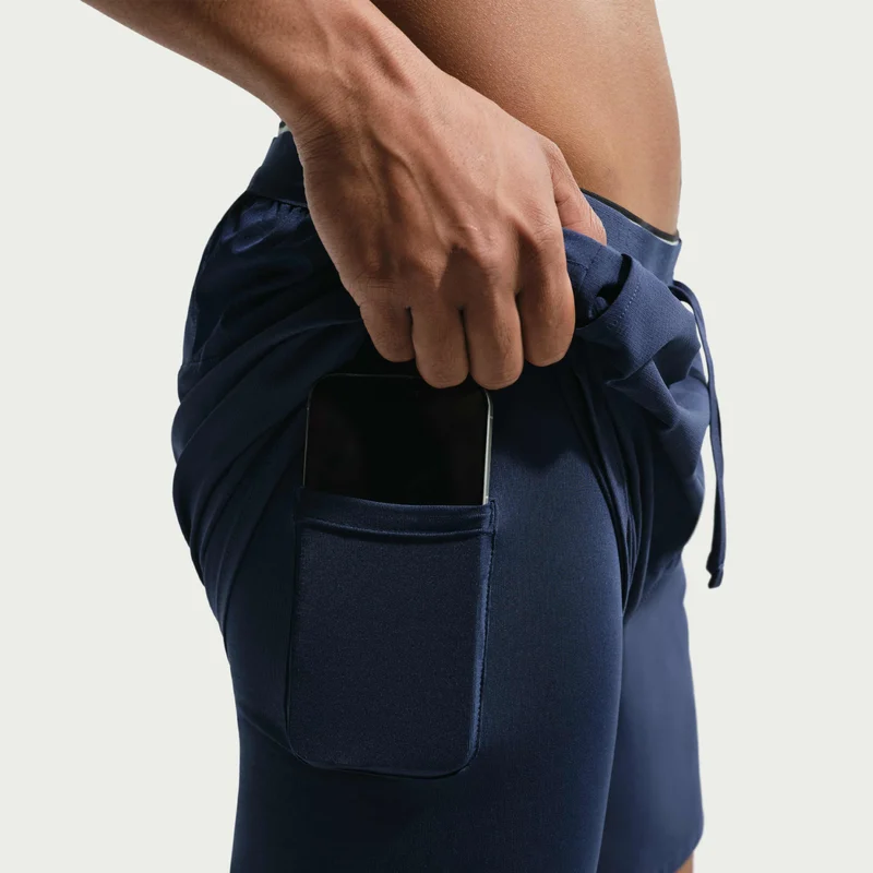 Nike Blue Men's Stride Dri-FIT 2-in-1 Running Shorts for Men | Best Price UAE