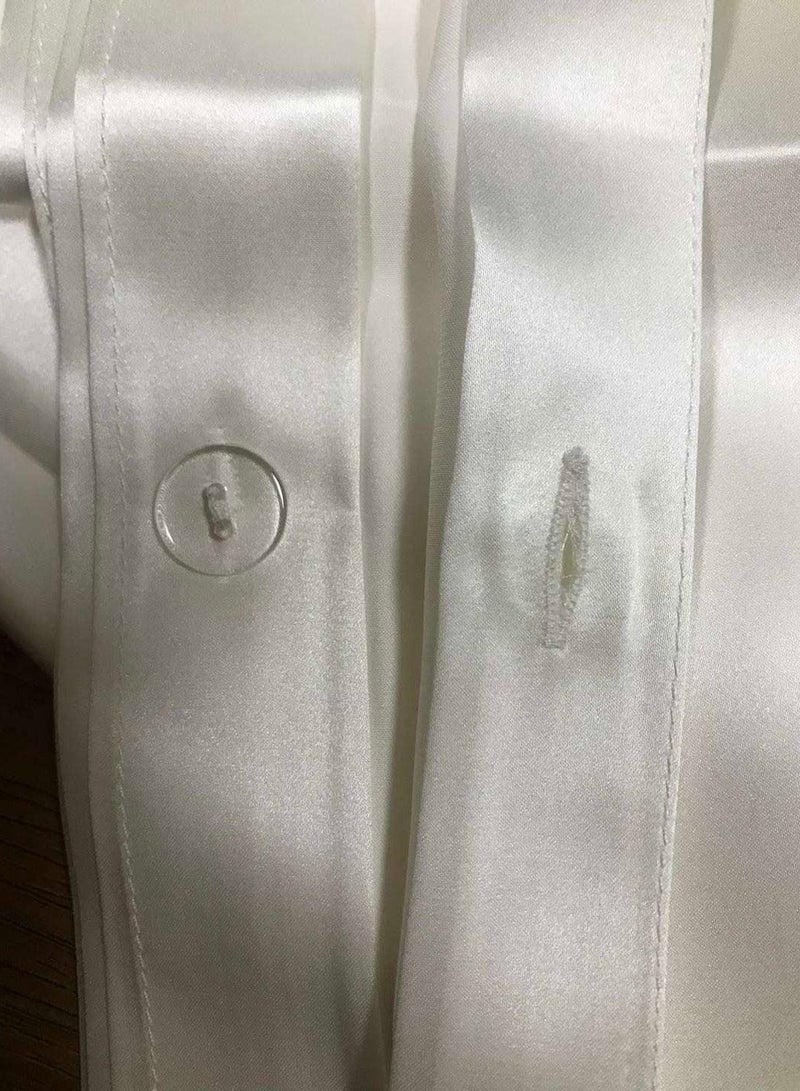 7 STARS HZM Bamboo Duvet Cover Single Size 160x220 cm With Button Closing and Corner Ties 400TC Cool, Anti-Allergic, Soft and Silky – Sky Blue - Image 4