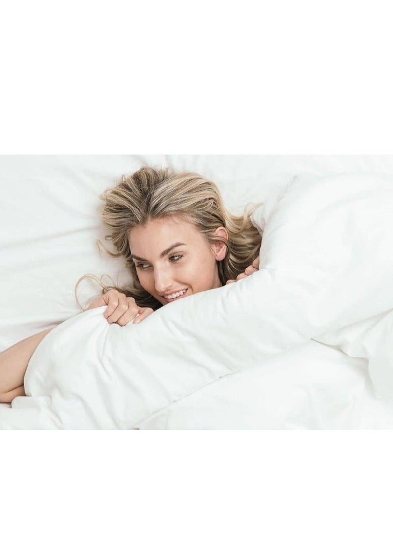 7 STARS HZM Bamboo Duvet Cover Single Size 160x220 cm With Button Closing and Corner Ties 400TC Cool, Anti-Allergic, Soft and Silky – Sky Blue - Image 2