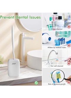 General Toothbrush sterilizer drying ultraviolet disinfection UVC LED toothbrush disinfection box USB charging portable  - Image 2
