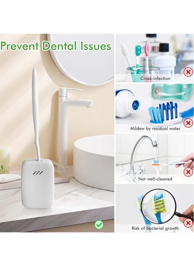عام معقم ومجفف لفرشاة الأسنان، تعقيم بالأشعة فوق البنفسجية باستخدام إضاءة LED UVC، صندوق تعقيم لفرشاة الأسنان قابل للشحن بواسطة USB، محمول. - Image 2