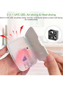 General Toothbrush sterilizer drying ultraviolet disinfection UVC LED toothbrush disinfection box USB charging portable  - Image 4