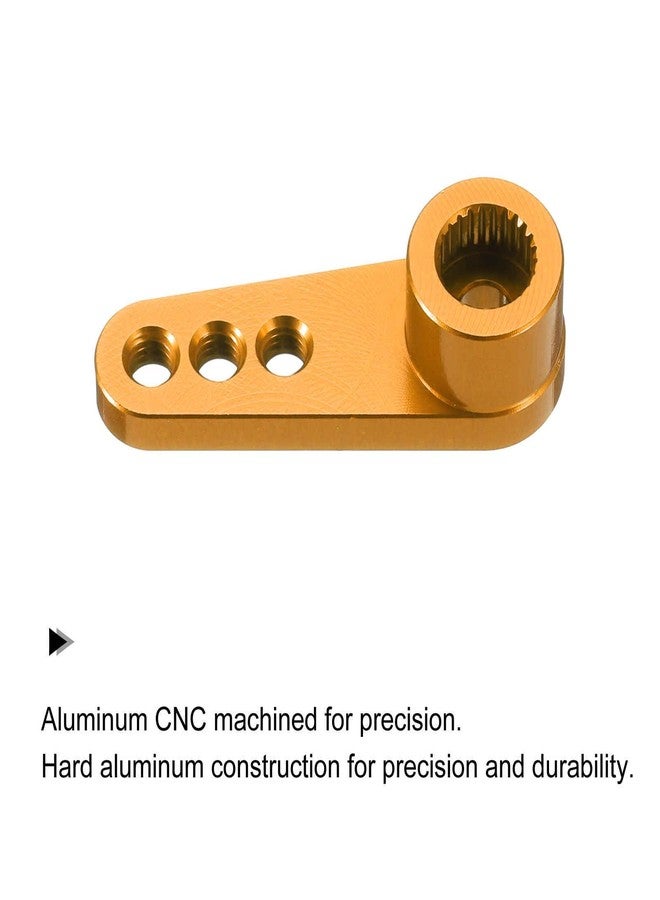 MECCANIXITY Metal 25T 25 Teeth Steering Servo Single Arm Horn Gold for DIY RC Car/Boat/Airplane Boat Accessories - Image 3
