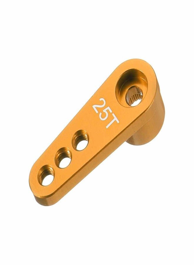 MECCANIXITY Metal 25T 25 Teeth Steering Servo Single Arm Horn Gold for DIY RC Car/Boat/Airplane Boat Accessories - Image 1