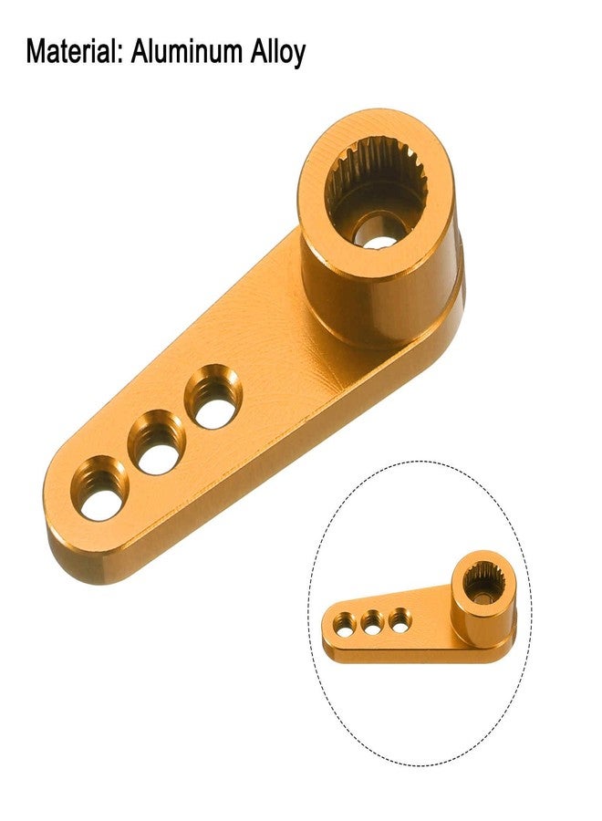 MECCANIXITY Metal 25T 25 Teeth Steering Servo Single Arm Horn Gold for DIY RC Car/Boat/Airplane Boat Accessories - Image 4