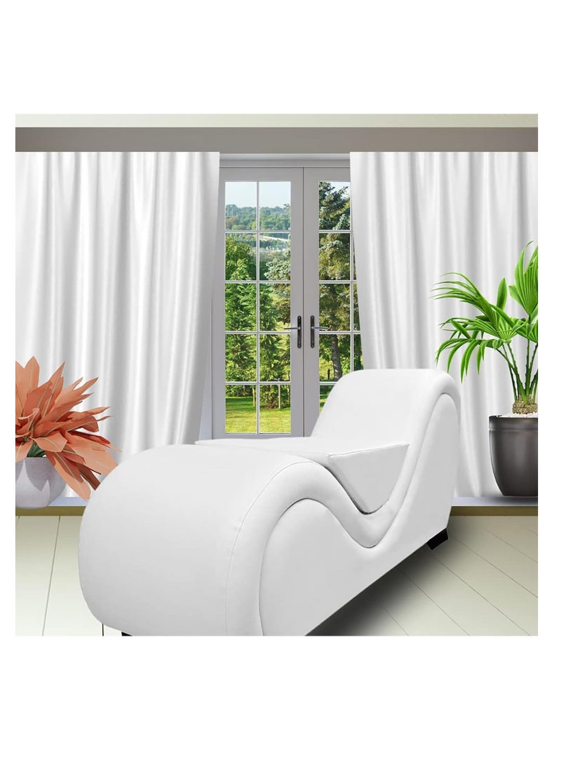 Comfynest - S-Shape Sofa Modern Loveseats Yoga Chaise lounge With Center Cushion - Image 1