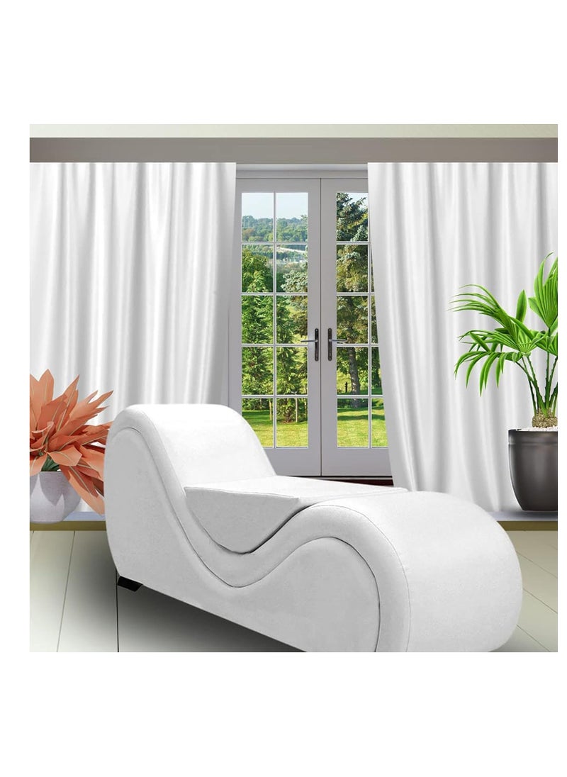 Comfynest - S-Shape Sofa Modern Loveseats Yoga Chaise lounge With Center Cushion - Image 1