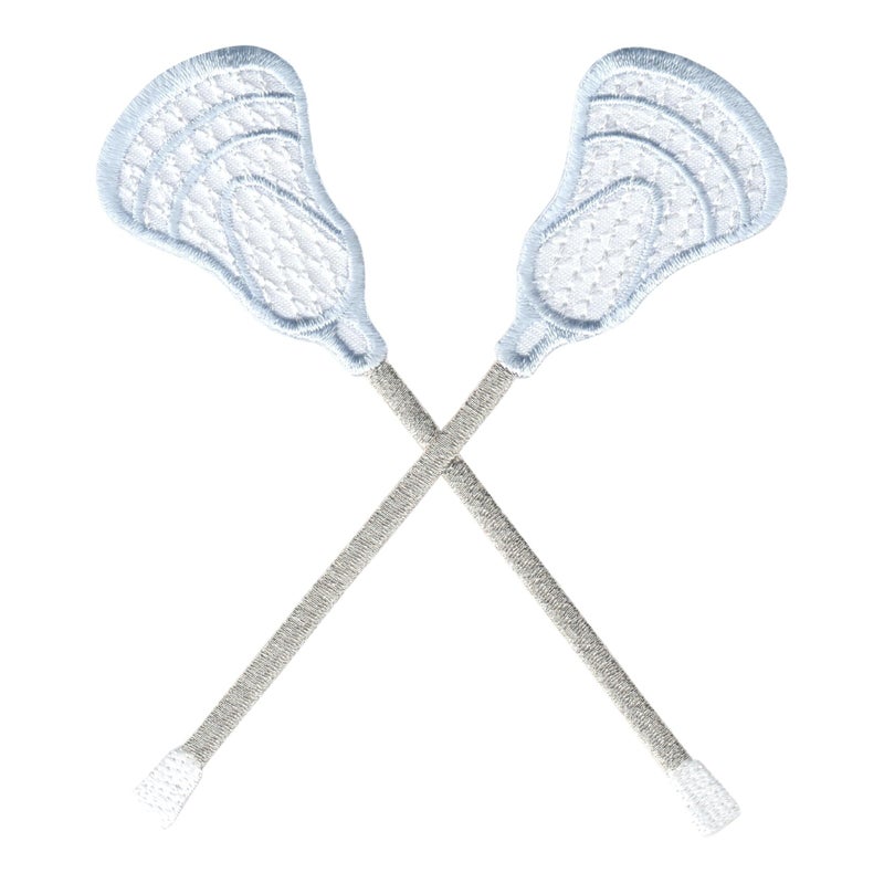 PatchMommy Lacrosse Sticks Patch Sports Iron OnSew On  Appliques for Clothing